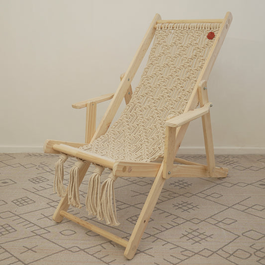 Reposera macramé